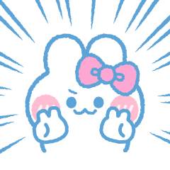 [LINEスタンプ] 元気なうしゃぎ！！ ピンク