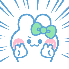 [LINEスタンプ] 元気なうしゃぎ！！ 緑色