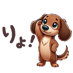 [LINEスタンプ] 3日間だけ【期間限定】❗❗ダックスフンド