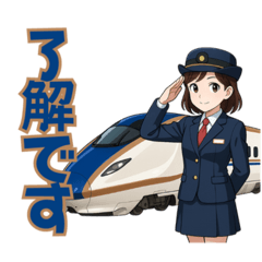 [LINEスタンプ] 乗車ありがとうございます車掌のSUZUです1