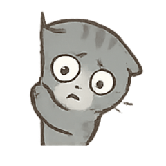 [LINEスタンプ] コミュ障ネコの生存反応集