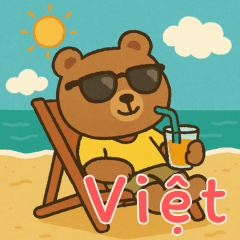 [LINEスタンプ] ベアベイビーズの生活 (ベトナム) Ver4