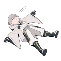 [LINEスタンプ] [刀剣乱舞]鶴丸リアクションスタンプ