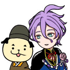 [LINEスタンプ] 刀剣男士とパグ審神者の仲良し本丸
