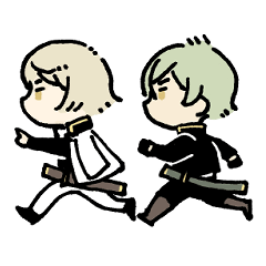 [LINEスタンプ] 源氏兄弟のシンプルなスタンプ