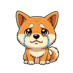[LINEスタンプ] 【泣く犬 1】