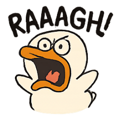 [LINEスタンプ] カオスアヒルQuacky登場