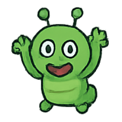 [LINEスタンプ] イライラ毛虫 Bubu の爆走日常