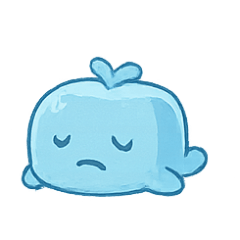 [LINEスタンプ] チルホエール こおりクジラのまったり気分