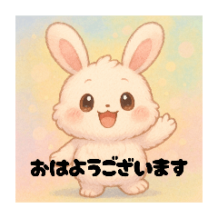 [LINEスタンプ] かわいいうさぎのゆるキャラスタンプ3