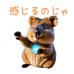 [LINEスタンプ] ハッピーアニマル_クオッカワラビー38
