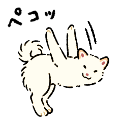 [LINEスタンプ] 今日も柴犬が可愛い5 -白柴-