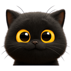 [LINEスタンプ] グレーにゃんの目は語る