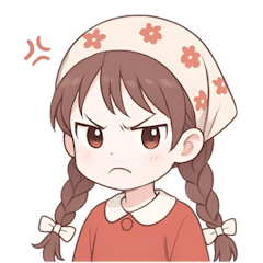 [LINEスタンプ] 赤いスカーフの女の子  (NT)