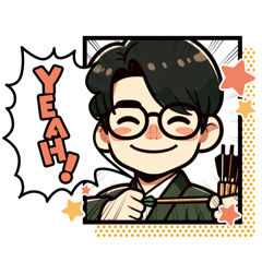 [LINEスタンプ] 弓道部◎はるなコーチ