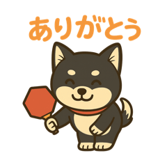 [LINEスタンプ] 黒柴ナナちゃんと卓球部