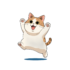 [LINEスタンプ] 【バンザイ猫 1】