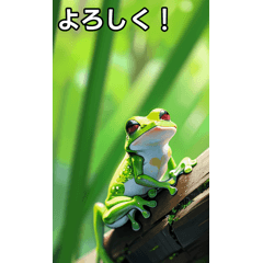 [LINEスタンプ] 梅雨のカエルコレクション