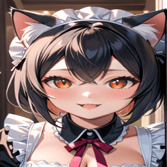 [LINEスタンプ] 猫耳メイド0