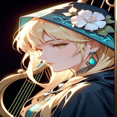 [LINEスタンプ] アールヌーボーの乙女