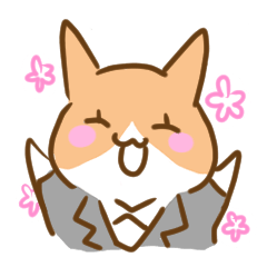 [LINEスタンプ] 犬の会社員コギ村さん