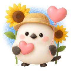 [LINEスタンプ] 見やすい！ずっと使える！3Dシマエナガ❤️