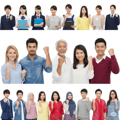 [LINEスタンプ] YES！世界の自信満々キャラ