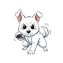 [LINEスタンプ] 【戦う犬 1】