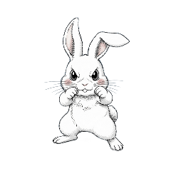 [LINEスタンプ] 【戦うウサギ 1】