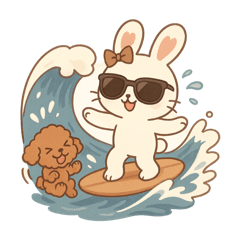 [LINEスタンプ] ぴょんこ先輩のイラストで言葉をお届け！
