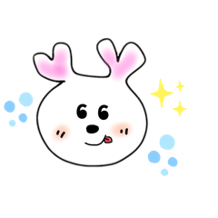 [LINEスタンプ] ハート耳うさぎのスタンプ