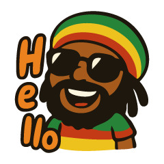 [LINEスタンプ] レゲエビート ちびシンガー