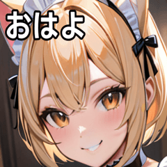 [LINEスタンプ] 金髪 ＆ 幸せな笑顔