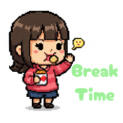 [LINEスタンプ] 英語ドット絵スタンプ
