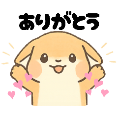 [LINEスタンプ] みさスタh＠たれ耳うさぎ v01