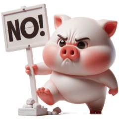 [LINEスタンプ] ピンクぶたの崩壊日常