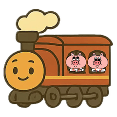 [LINEスタンプ] トレイン・ラプソディー