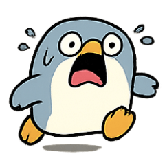 [LINEスタンプ] あたふたペンギンPipiの災難デイズ