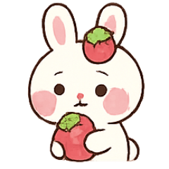 [LINEスタンプ] いちごうさぎYuki 甘くて気まぐれ