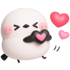 [LINEスタンプ] ずっと使える♡シマエナガ♡デカ文字