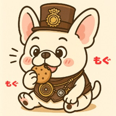 [LINEスタンプ] スチームパンクわんこの日常