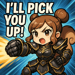 [LINEスタンプ] 【獣人美女】リス将軍！