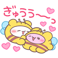 [LINEスタンプ] みつばちらぶいーずスタンプ