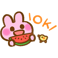 [LINEスタンプ] ずっと使える夏のぴょここちゃんスタンプ