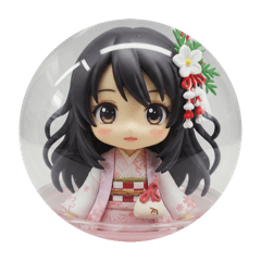 [LINEスタンプ] 黒髪精霊みなみちゃんカプセルトイ