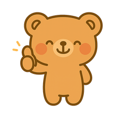 [LINEスタンプ] ほっとするくまちゃんスタンプ