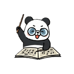 [LINEスタンプ] オーケストラパンダ