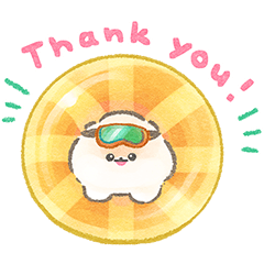 [LINEスタンプ] ぽぽちの夏スタンプ