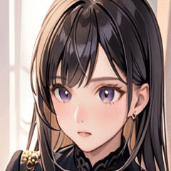 [LINEスタンプ] 大人っぽいかわいい女の子0