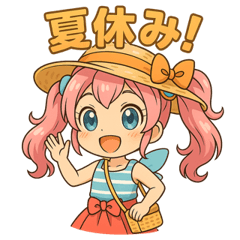 [LINEスタンプ] 新体操エンジェル フィリ 夏休み編